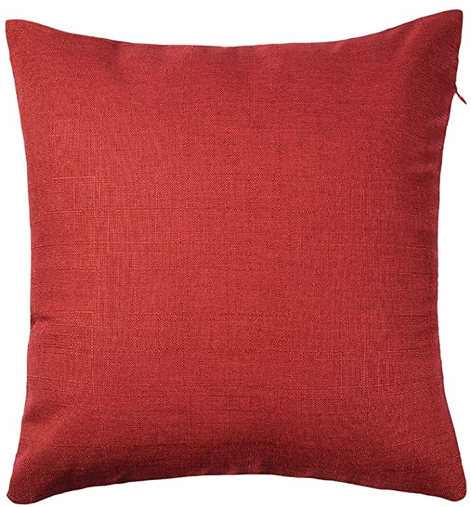 New 2 PCS 18" x 18" Red Decorative Throw Pillow Cover | Sofa Couch Pillow Case Cushion Cover