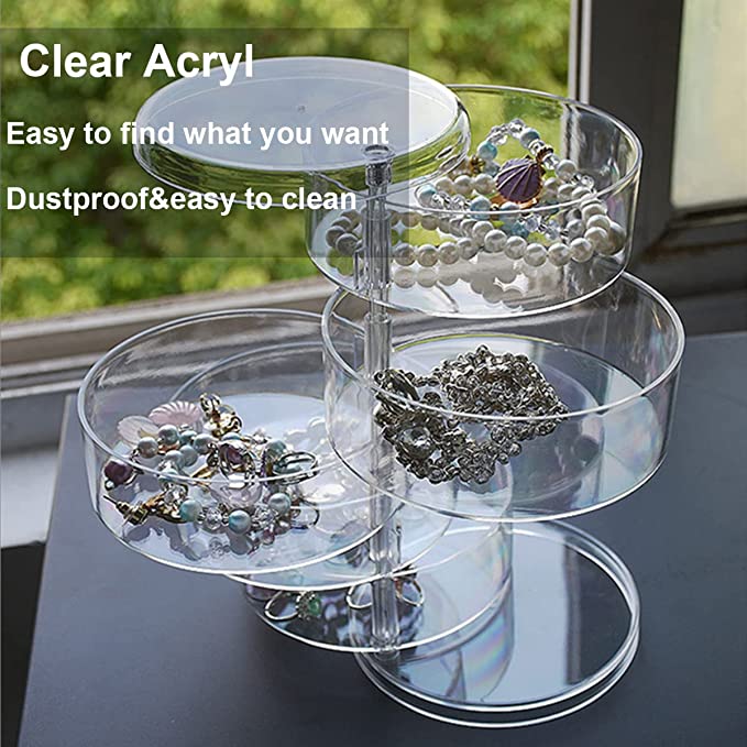 New Transparent Jewelry Organizer | Jewelry Storage Box | 5 layers