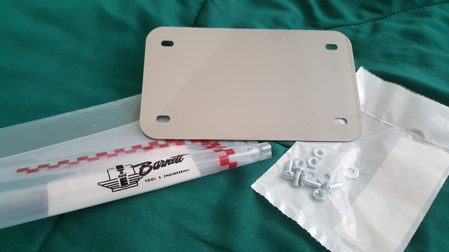 New Motorcycle License Backing Plate