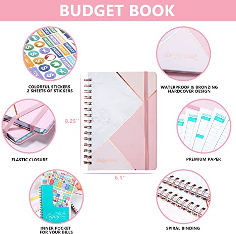 Budget Planner - 12 Monthly Financial Organizer, Budget Planner Organizer with Expense Tracker U...