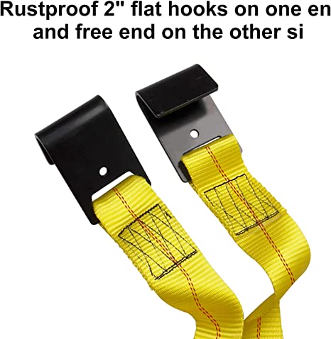 New 2 PCS Universal Adjustable Tie Down Tow Straps