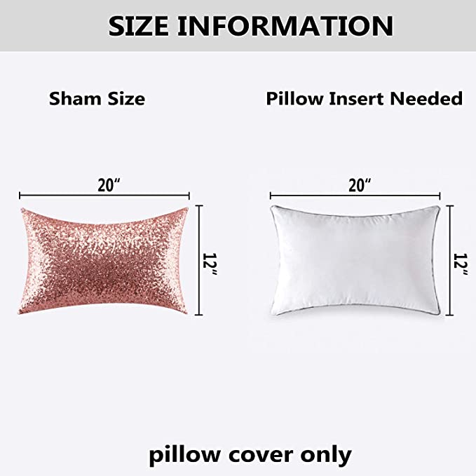 New Fabric Throw Cushion Covers Pillowcases | 2 Pcs | 12 "x 20"