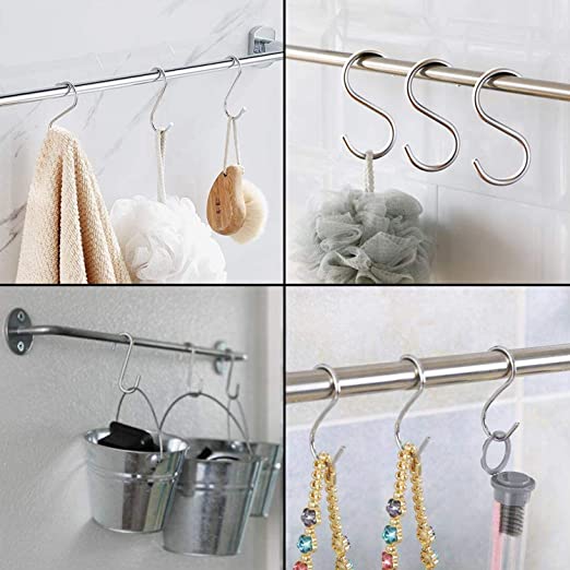 New 20 PCS 3.5" Stainless Steel S Hanging Hooks