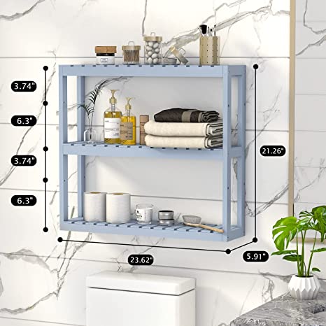 New 3-Tier Wall Mount Storage Rack | Multifunctional Adjustable Layer