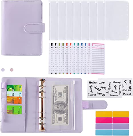 NICOOTH Budget Binder Cash Envelopes for Budgeting Money Organizer for Cash Money Envelopes for ...