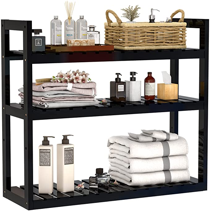 New 3 Tier Storage Shelf w/ Adjustable Wall Mounted Shelf Rack