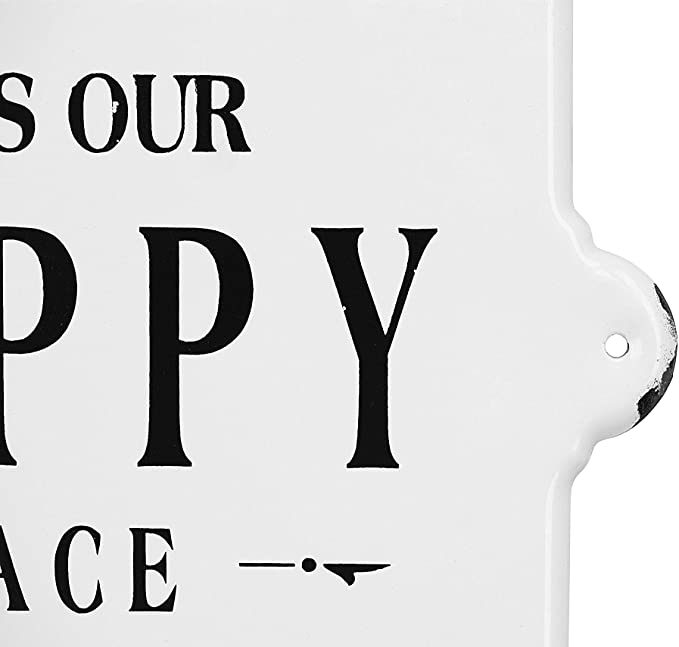 New Metal Wall Plaque - This is Our Happy Place