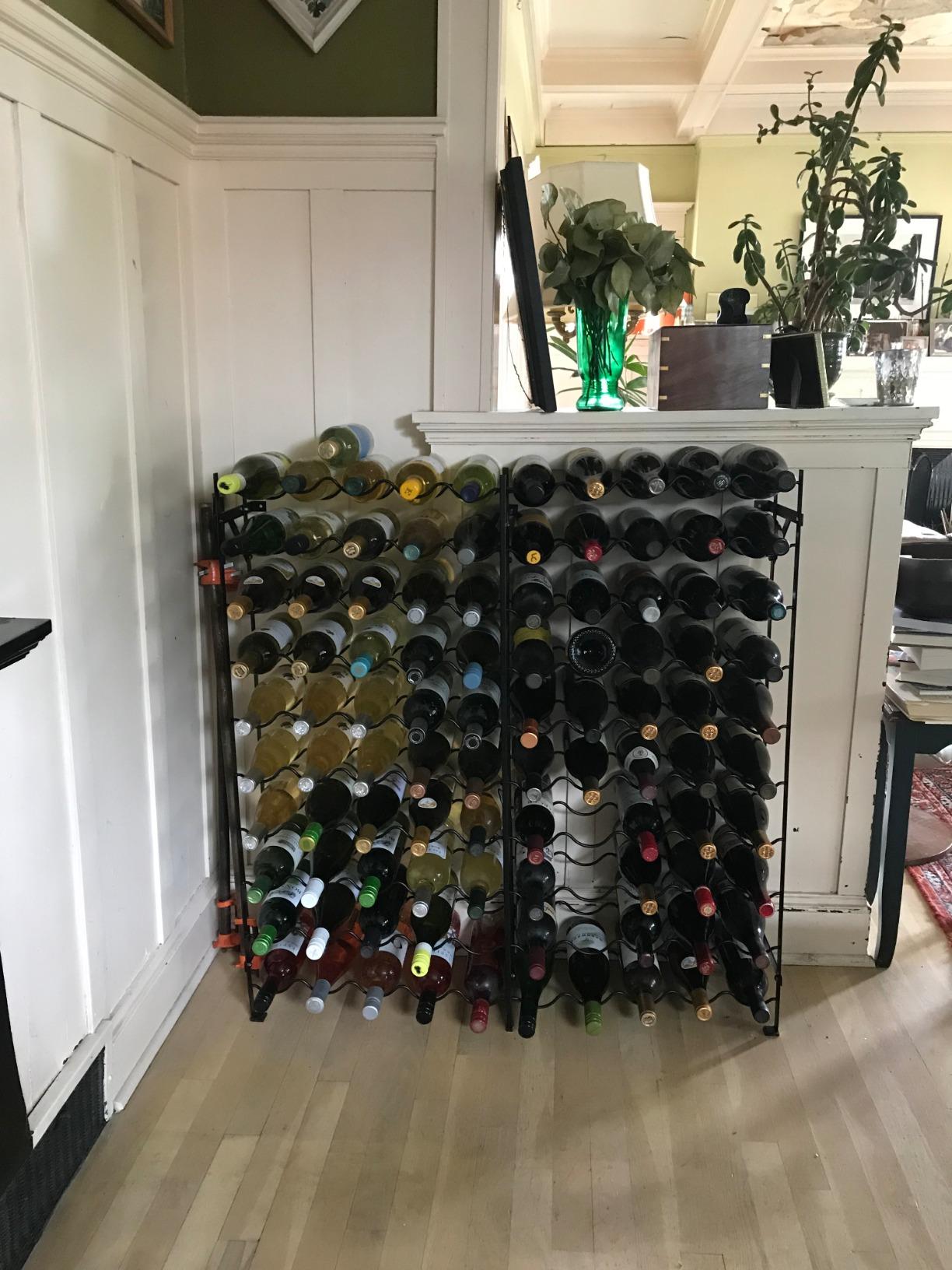 Heavy Duty Wine Rack Free Standing Floor Stand | Large Capacity Elegant Wine Storage