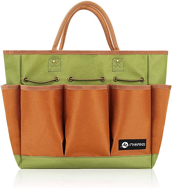 New Gardening Tool Tote Bag w/ 8 Pockets | Portable Tool Organizer Storage Bag