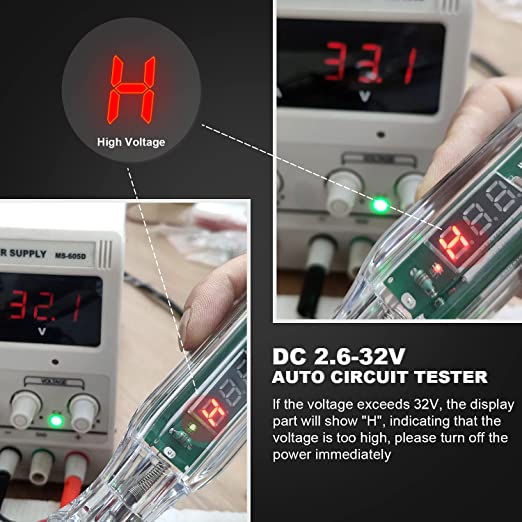 Heavy Duty LED Automotive Circuit Tester | Vehicle Circuits Low Voltage Light Tester