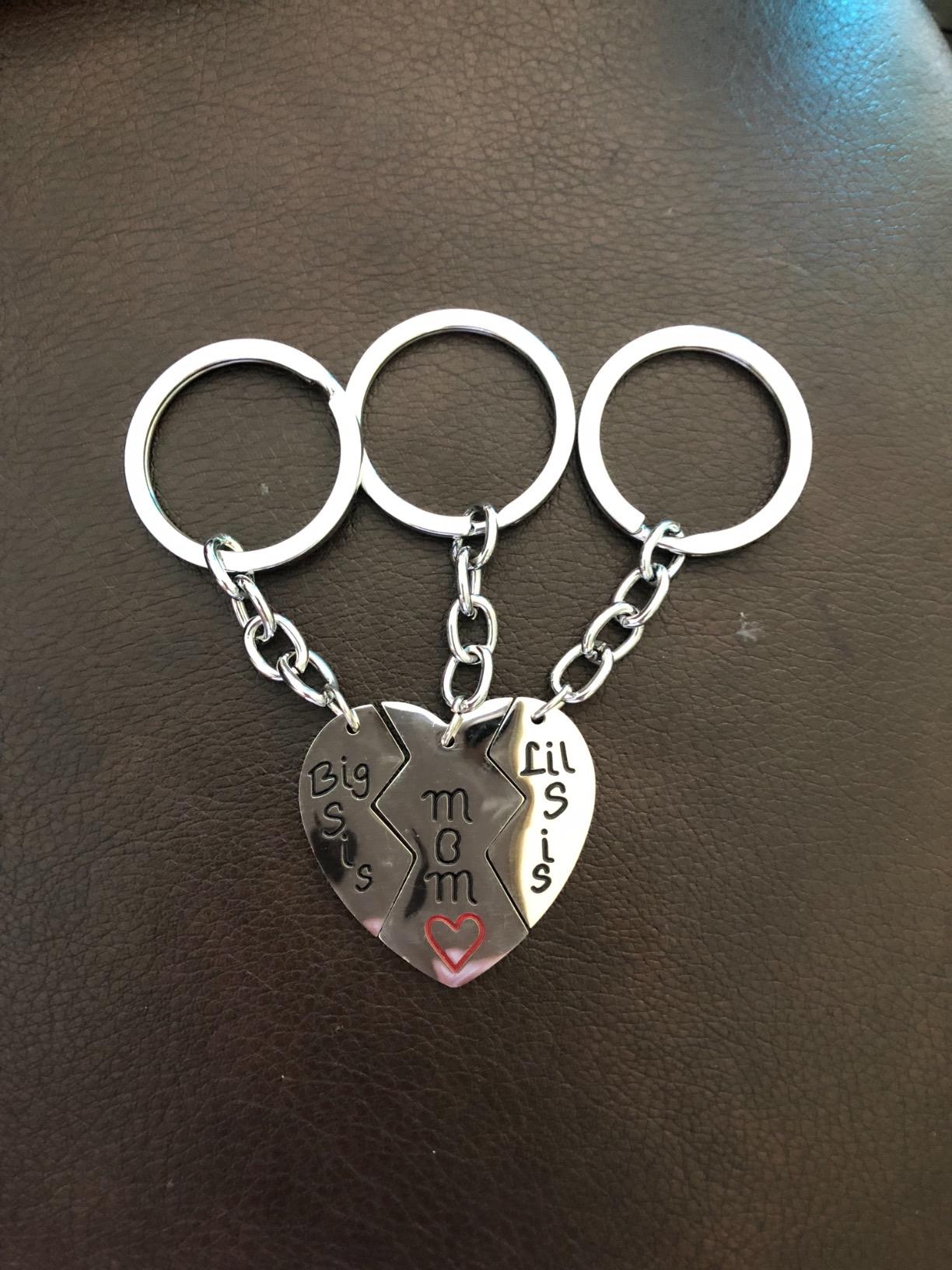 New 3 PCS Keychain for Mom Gift Idea | Stainless Steel | Birthday/Mother's Day