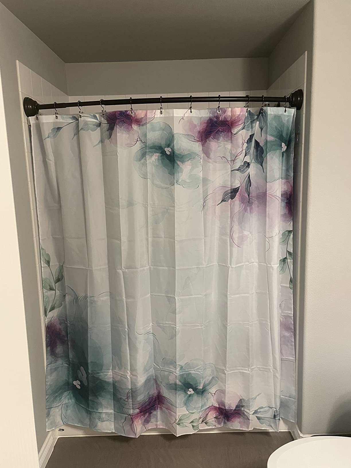 New Shower Curtain Set | Vintage Flower Leaf Standard Shower Curtain | 72" x 72"