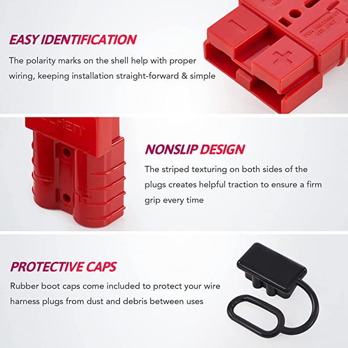 New Tech Wire Connector | Wire Harness Plug Kit | Battery Quick Connect Disconnect Set