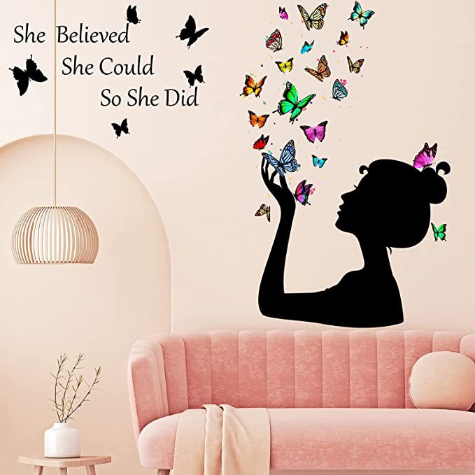 New 35.43" x 17.72" Inspirational Wall Stickers | Removable Wall Art Decor