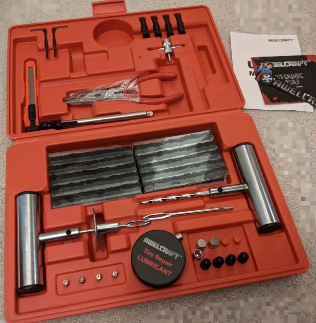 Heavy Duty 57 PCS Set Truck Tool Box | Tire Repair Tools Kit