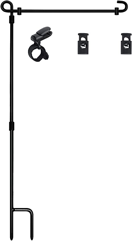 New Garden Flag Stand | Premium Garden Flag Pole Holder Metal Powder