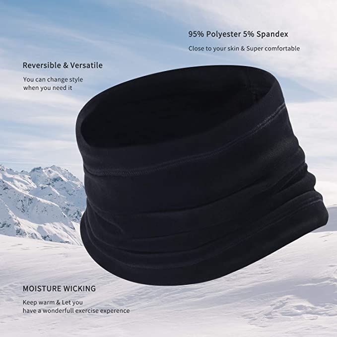 New Windproof Winter Neck Gaiter Cold Weather Face Mask | 1 Pack