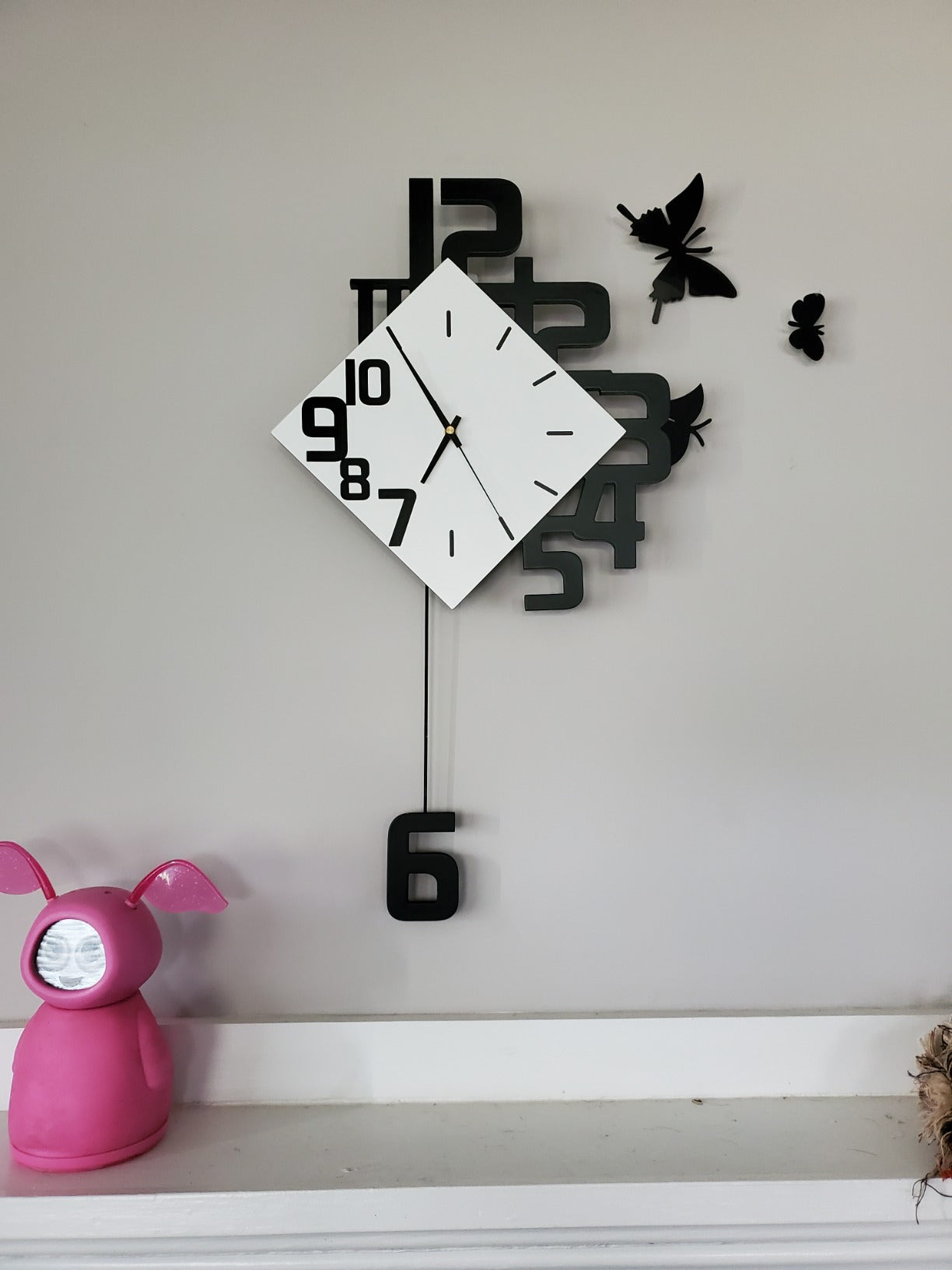 New Large Wall Clocks | Home Decorative Square White Wood Clocks Wall Decor