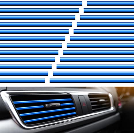 New 20 PCS Car Air Conditioner Vent Outlet Decoration Strips | Decoration Car Interior Accessories