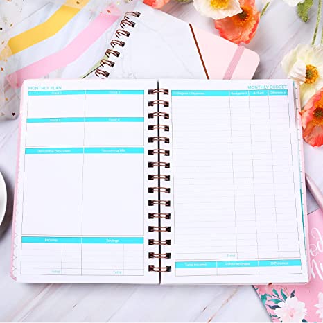 Budget Planner - 12 Monthly Financial Organizer, Budget Planner Organizer with Expense Tracker U...