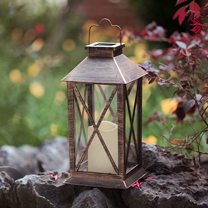 New Large Square Solar Lantern | Waterproof Garden Decor | Outdoor Pathway Party Decorative