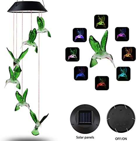 New Solar Wind Chimes | Waterproof LED Solar Light | Garden Patio Decor