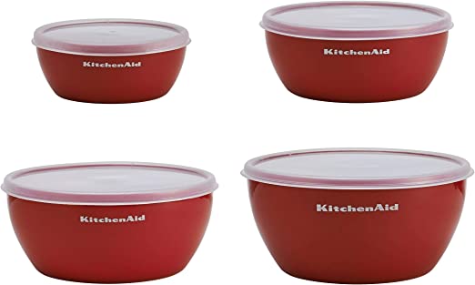 New Set of 4 Prep Bowls w/ Lids