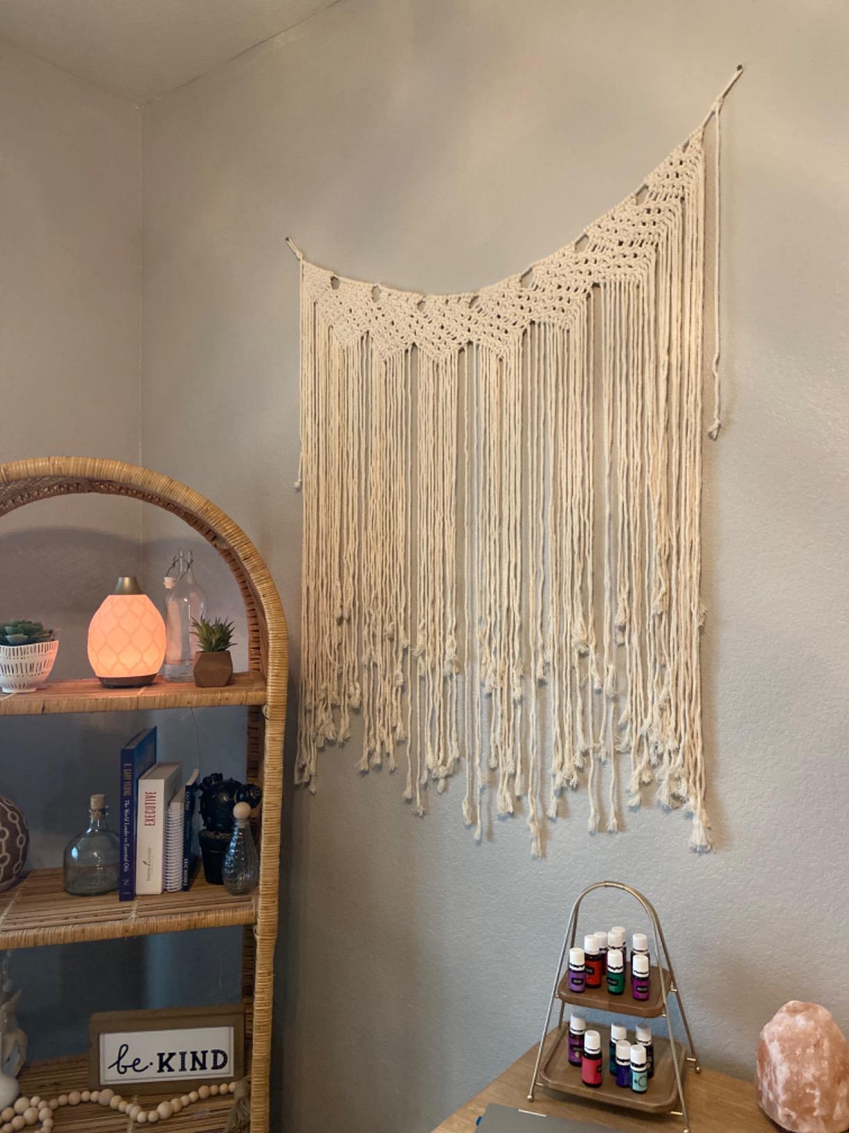 New 39" x 45" Macrame Wall Hanging | Backdrop Wall Decor