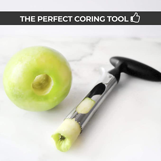 New Stainless Steel Best Kitchen Gadgets Corer - Easy to Use Durable Apple Corer Remover