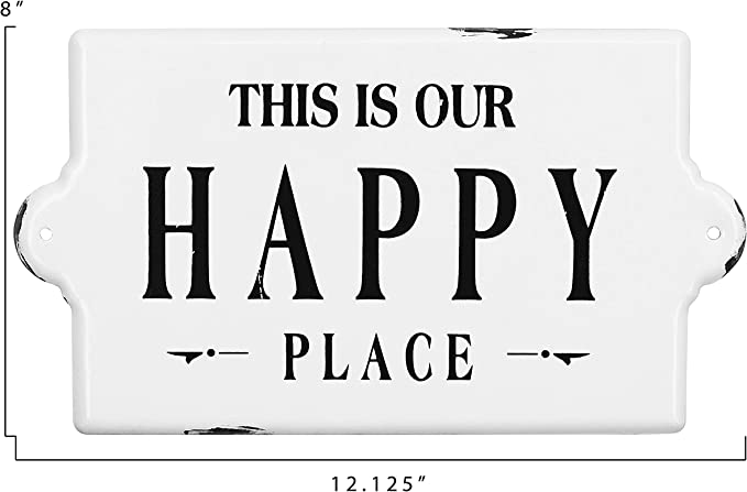 New Metal Wall Plaque - This is Our Happy Place