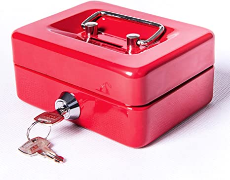 New Small Cash Box with Lock and Slot