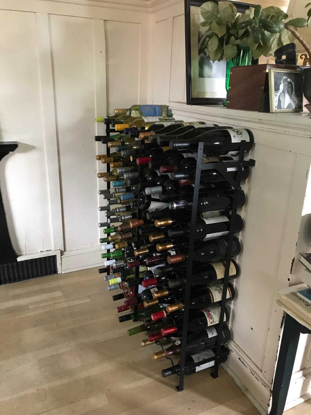 Heavy Duty Wine Rack Free Standing Floor Stand | Large Capacity Elegant Wine Storage