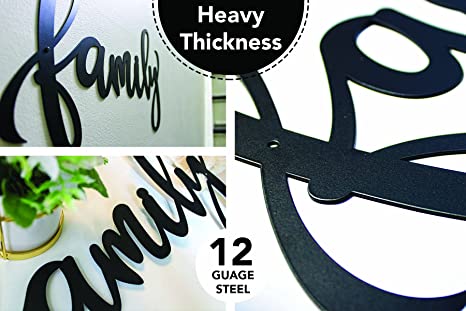 New home decor Wall | Happy Family Wall Art Cut Out Plaque | 18" x 9"