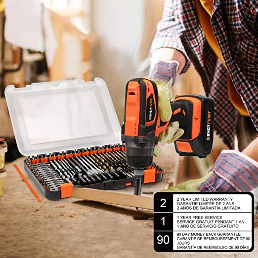 Heavy Duty Drill Bit Set | 112PCS 1/4" Hex Shank Impact Driver Bits & Screwdriver Bits Set