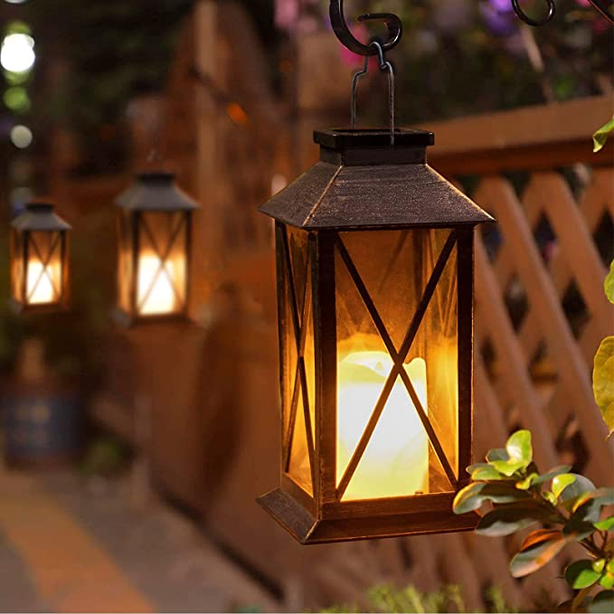 New Large Square Solar Lantern | Waterproof Garden Decor | Outdoor Pathway Party Decorative