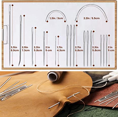 New Leather Sewing Kit Upholstery Repair Kit | Embroidery Hand Sewing Stitching Needle Thread