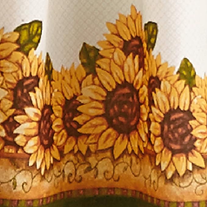 New Sunflower Garden Window Curtain Tier & Valance