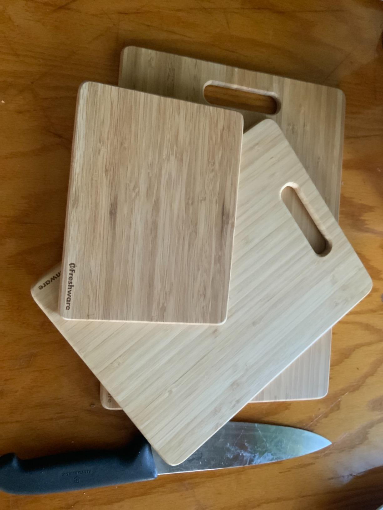 New 3PCS Bamboo Cutting Boards