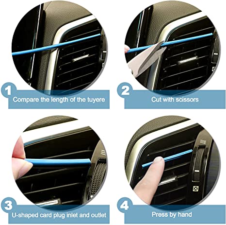 New 20 PCS Car Auto Air Conditioner Vent Outlet Trim Strip | Car Interior Moulding Trim Strip