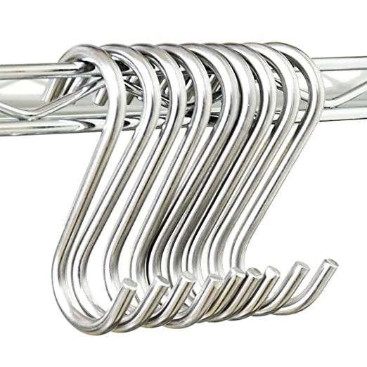 New 20 PCS 3.5" Stainless Steel S Hanging Hooks