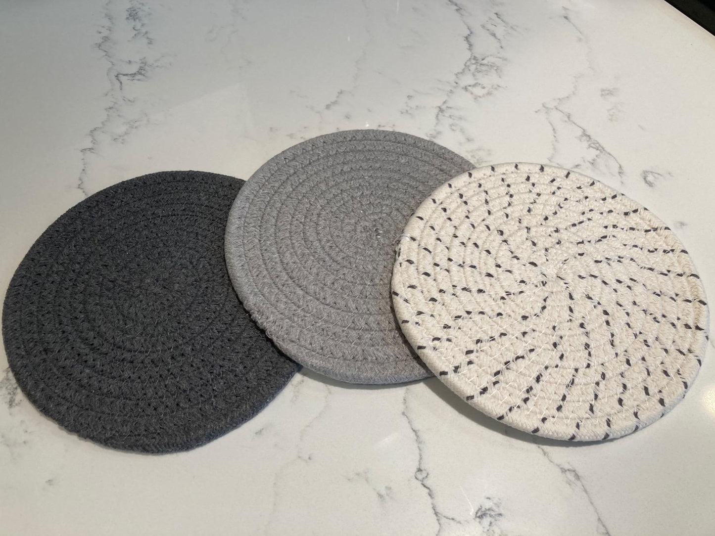 New 3 PCS Potholders | 100% Pure Cotton Thread Weave Hot Pot Holders