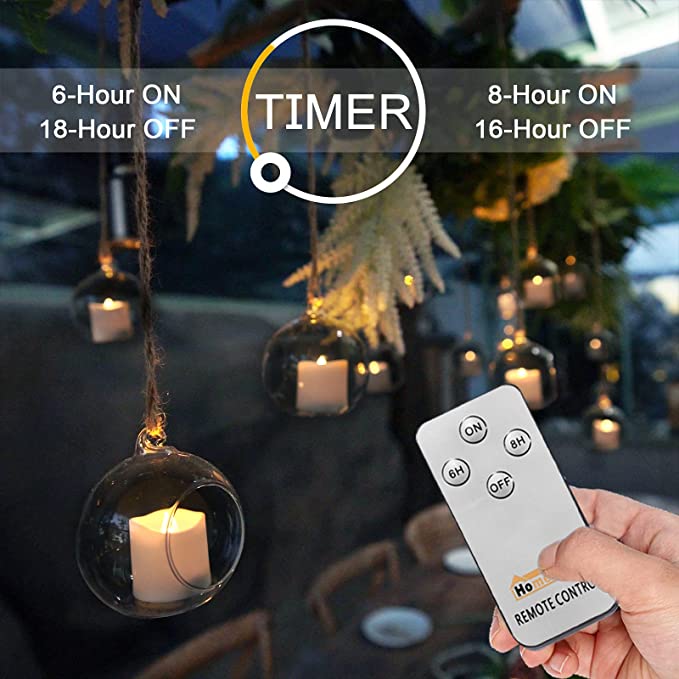 New 12 PCS Remote Control Flameless LED Votive Candles | Electric Fake Candles