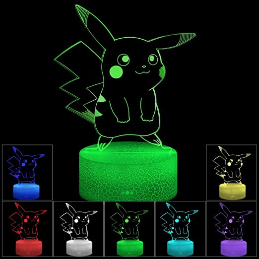 New 3D Illusion LED Night Light | 7 Colors Gradual Changing Touch Switch USB Table Lamp