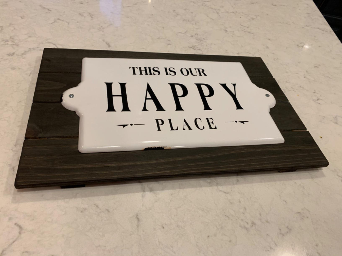 New Metal Wall Plaque - This is Our Happy Place