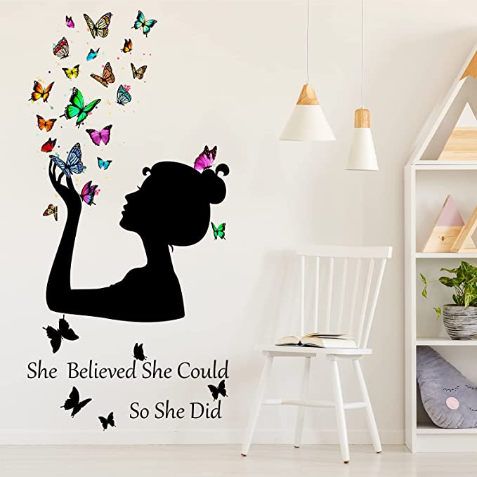 New 35.43" x 17.72" Inspirational Wall Stickers | Removable Wall Art Decor