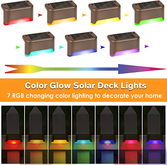 New LED Waterproof Solar Fence Lights | Solar Deck Lights Outdoor