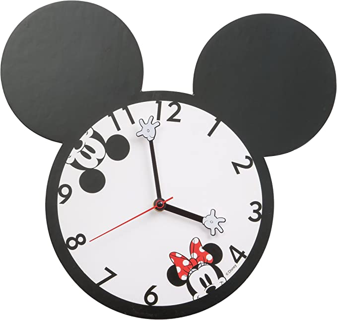 New Mickey & Minnie Mouse Shaped Deco Wall Clock