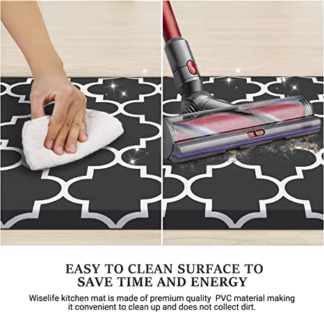 New 17.3" x 28" Kitchen Mat | Non Slip Waterproof Kitchen Mats & Rugs