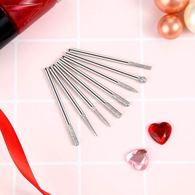 New 30 PCS Cuticle Nail Drill Bits Set | Fine Grits for Acrylic Gel Nails Prep & Nail Care Tools