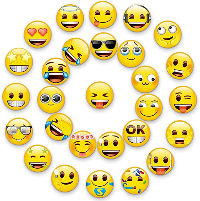 New 28 PCS Magnet Refrigerator Emoji | Funny & Cute Magnets | Office, School & Home Decor